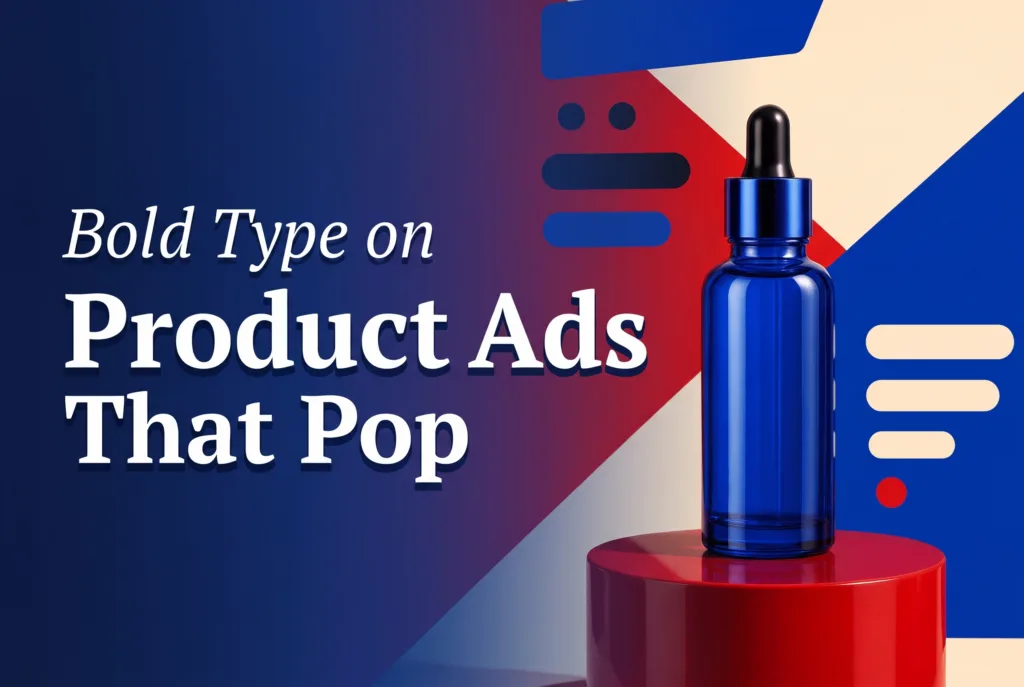 typography product ads featured cover