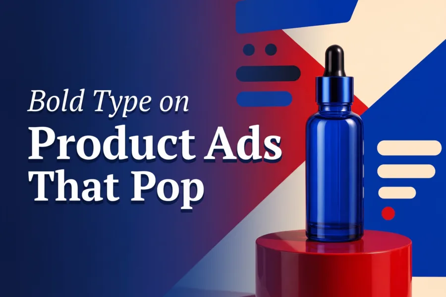 typography product ads featured cover